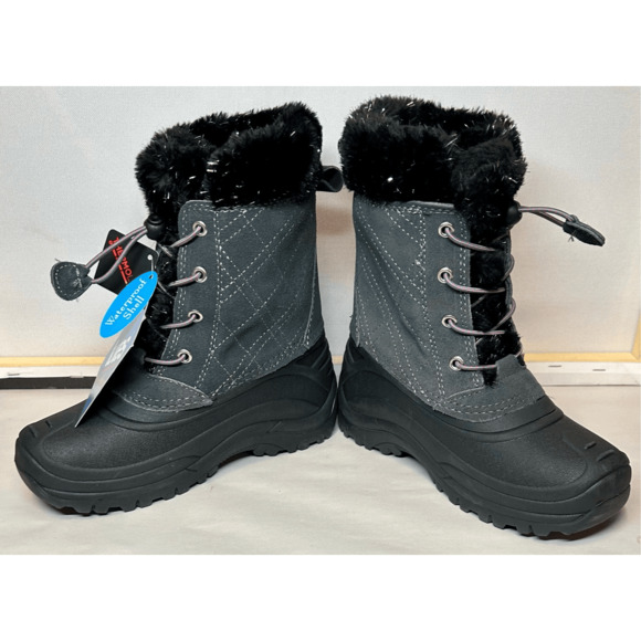 NEW TOTES KIDS GIRL HARPER YOUTH THEMOLITE WATERPROOF WINTER WARM BOOTS SIZE 3 - Picture 8 of 11